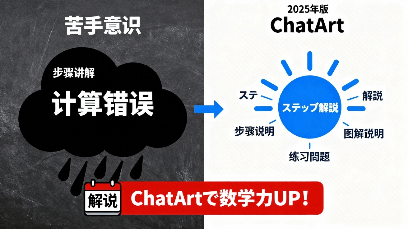 数学 AI 写真 読み取り機能のイメージ