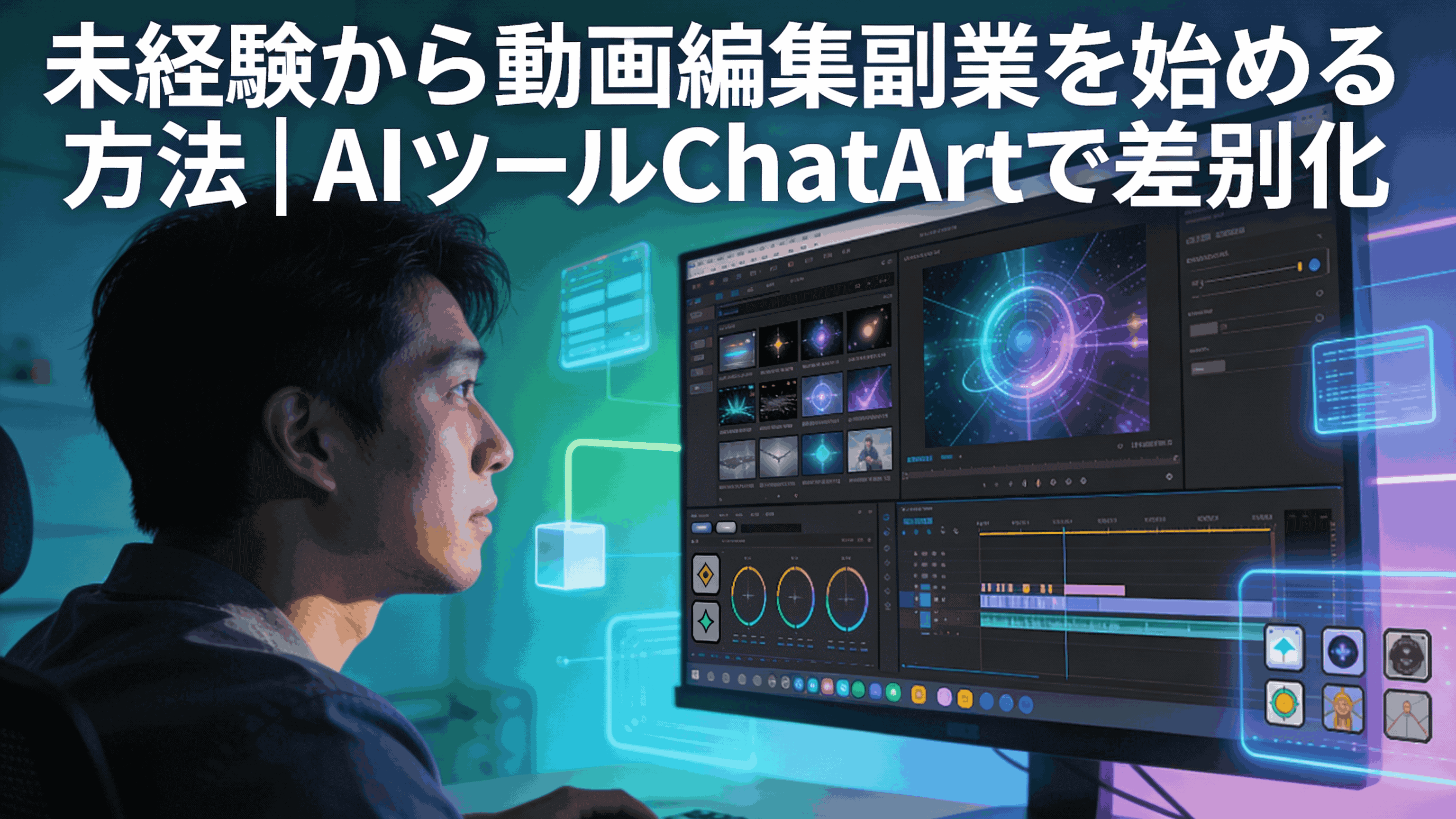 未経験から動画編集副業を始める方法｜AIツールChatArtで差別化