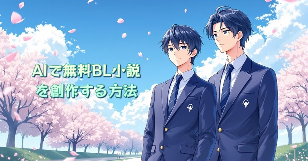 AIでBL小説を無料創作する方法｜おすすめAI執筆ツールと投稿サイト紹介