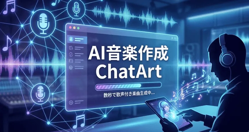 【無料】音楽作成AI ChatArt｜歌声付き楽曲やai音楽を自動生成