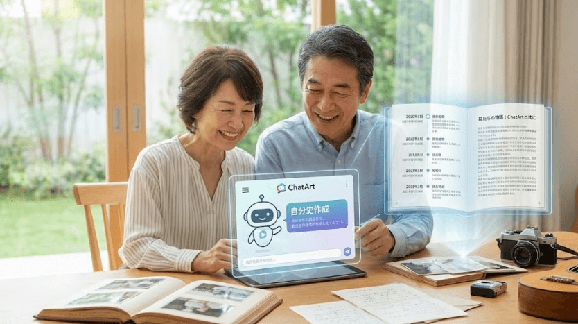 50代からの新しい終活：ChatArtで挫折しない「自分史」の作り方
