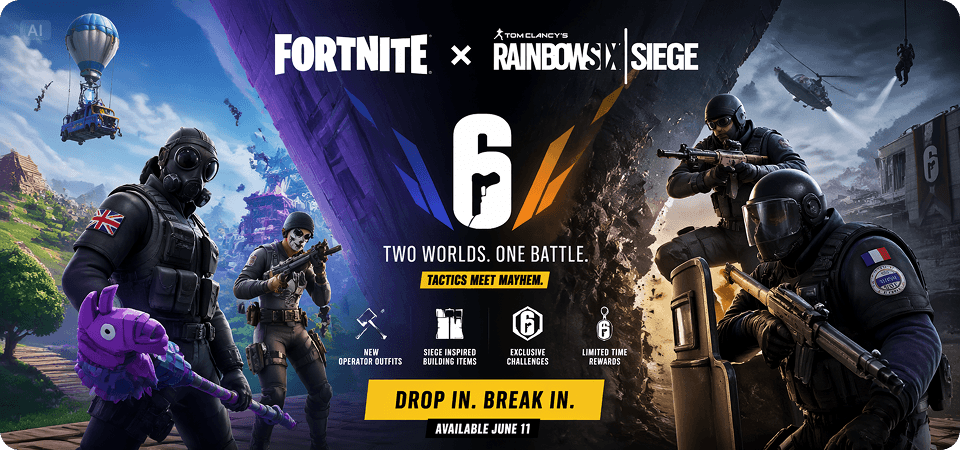 GPT Image 2 example: game crossover poster