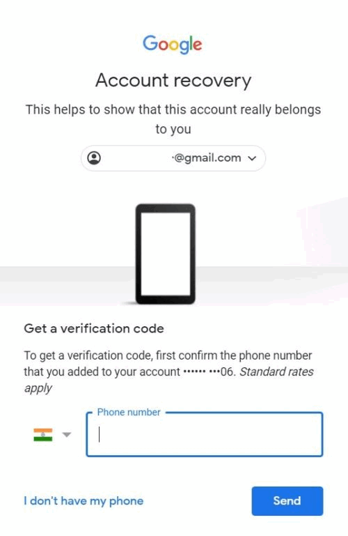 Enter phone number