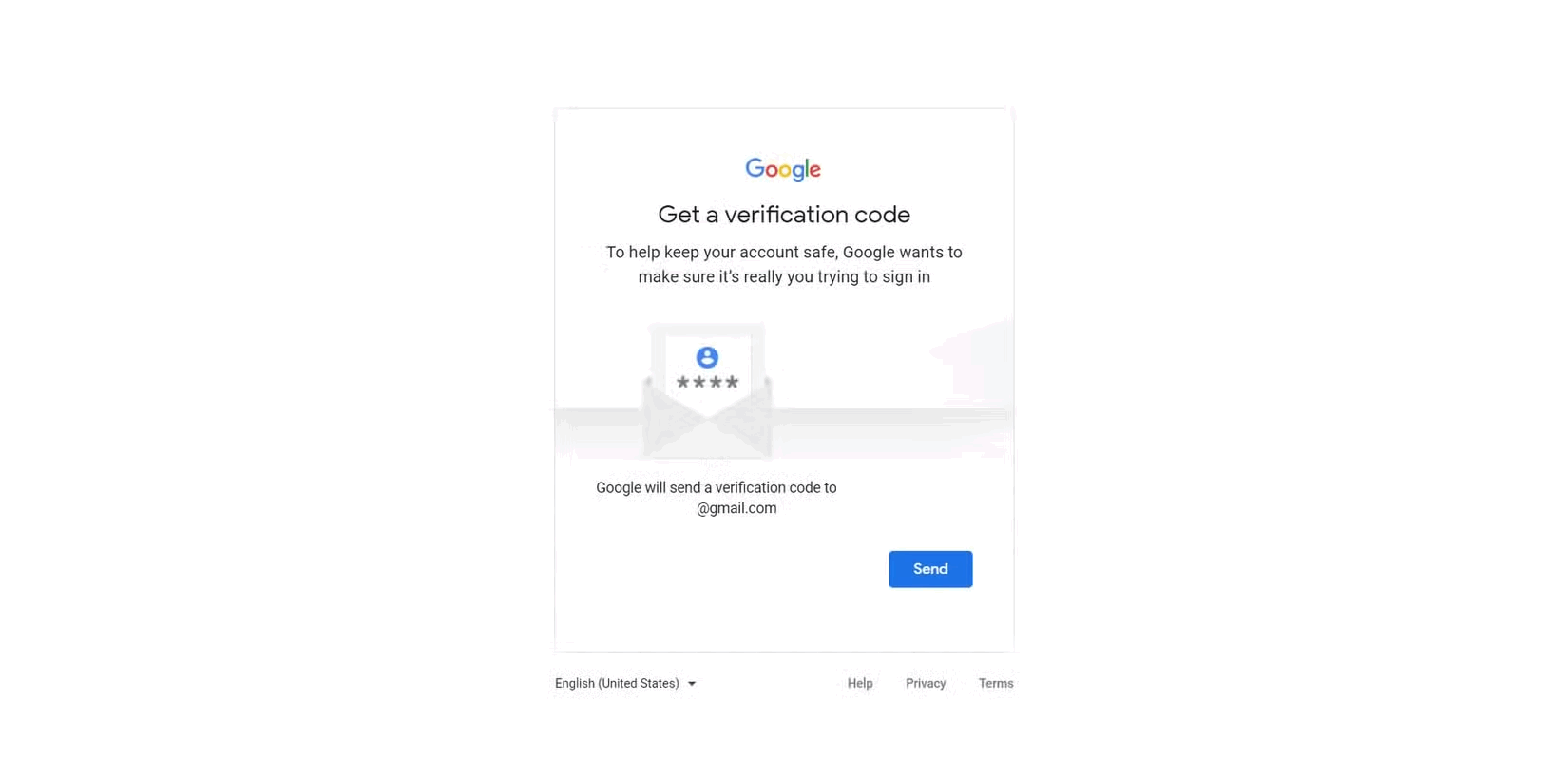 Zadejte ověřovací kód účtu Google