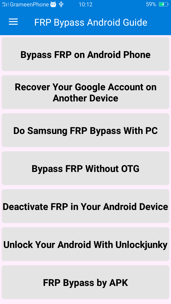 FRP Bypass Android Guide