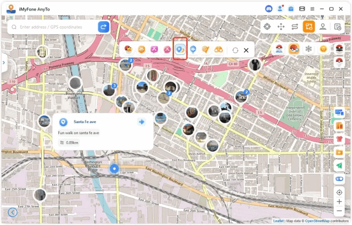 Mapa pokestopů anyto