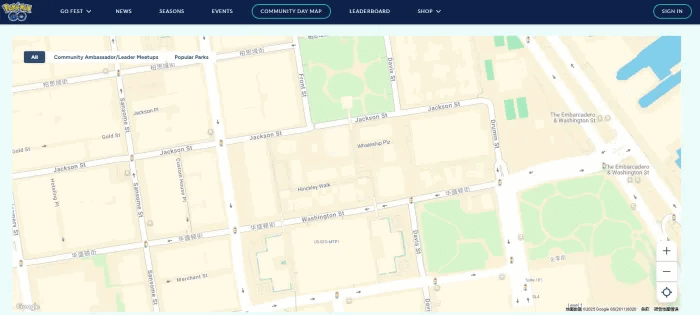 mapa pokestopů mapa komunitního dne