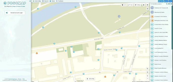 mapa pokestopů mapa pogo
