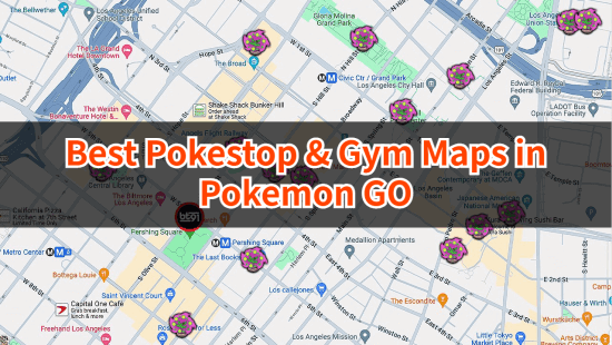 Pokéstopy a tělocvičny Mapy v Pokémon GO