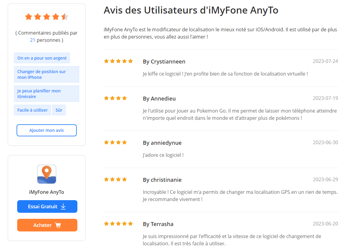 AnyTo Uživatelské hodnocení