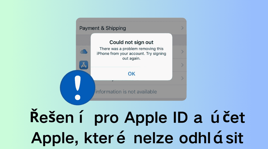 Nelze se odhlásit z Apple ID