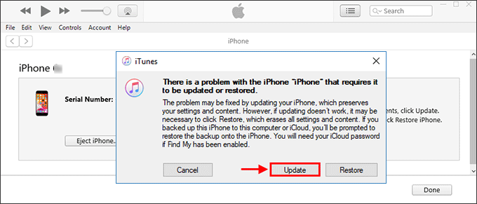 Řešení problému s odhlášením Apple ID pomocí iTunes