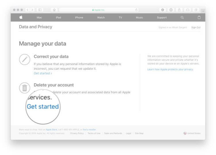 začít odstraňovat Apple ID (účet Apple)