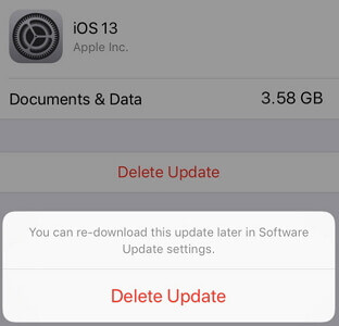 Odstranění aktualizace iOS 16/17/18