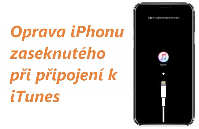 iPhone zaseknutý na obrazovce Připojit k iTunes