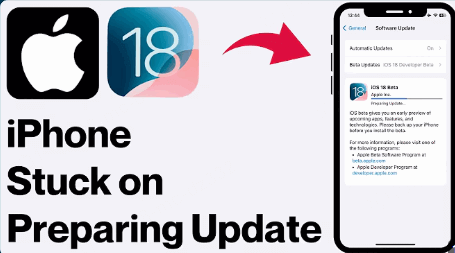 iphone se zasekl na přípravě aktualizace
