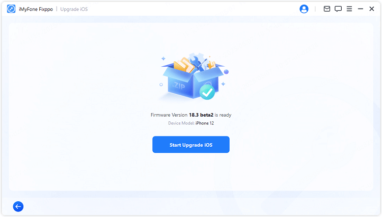 začít aktualizaci iOS