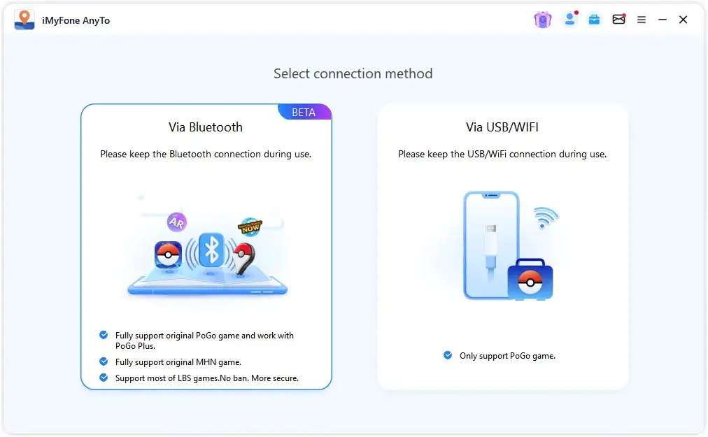 Bluetooth připojení v AnyTo