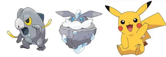 GO Fest 25 Frigibax Carbink Pikachu