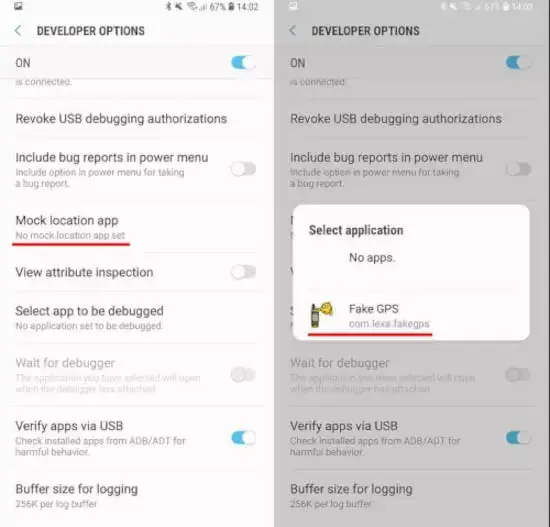 nastavit falešnou lokalizační aplikaci na Androidu