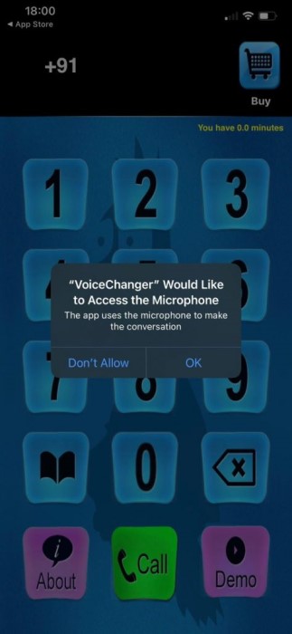 Povolit softwaru přístup k mikrofonu Call Voice Changer – IntCall