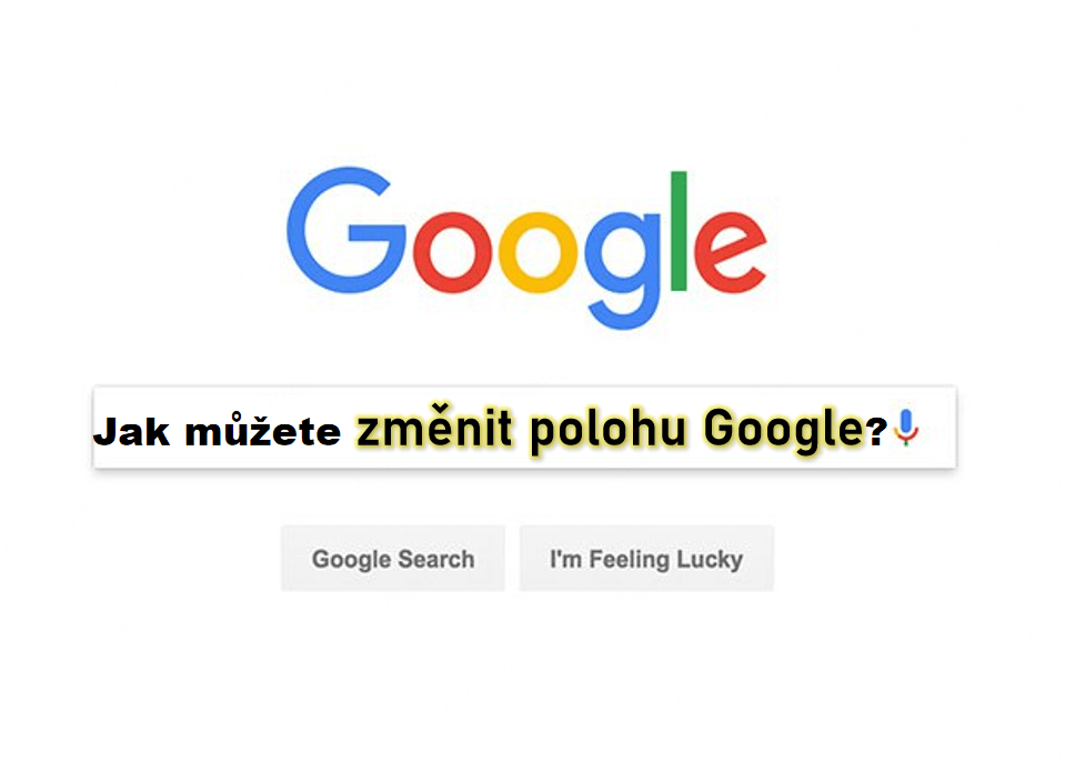 Změna umístění Google