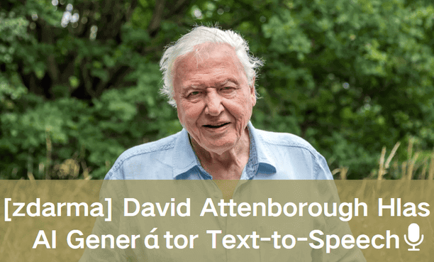 David Attenborough Voice AI Text to Speech Generator [zdarma]