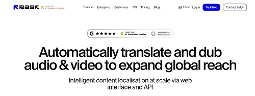 Rask AI čínský dabingový software
