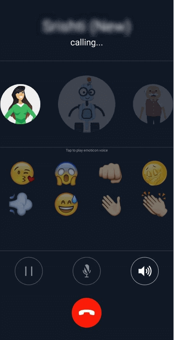 změna hlasu během hovoru s MagicCall