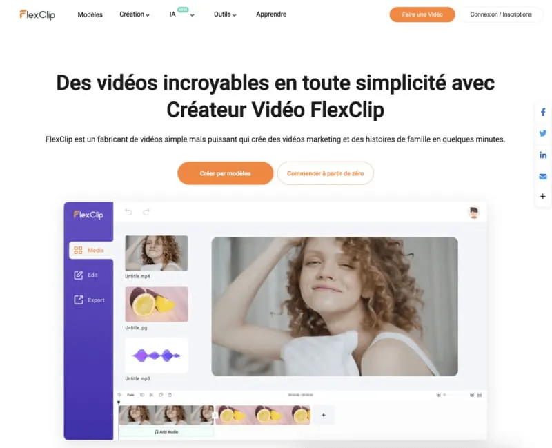 Flexclip – nástroj pro anglické AI dabování