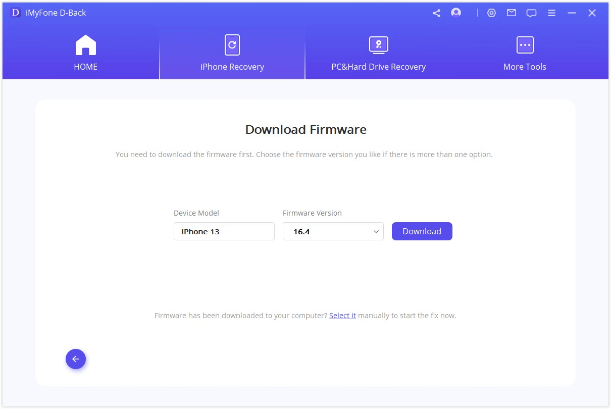 stáhnout standardní firmware