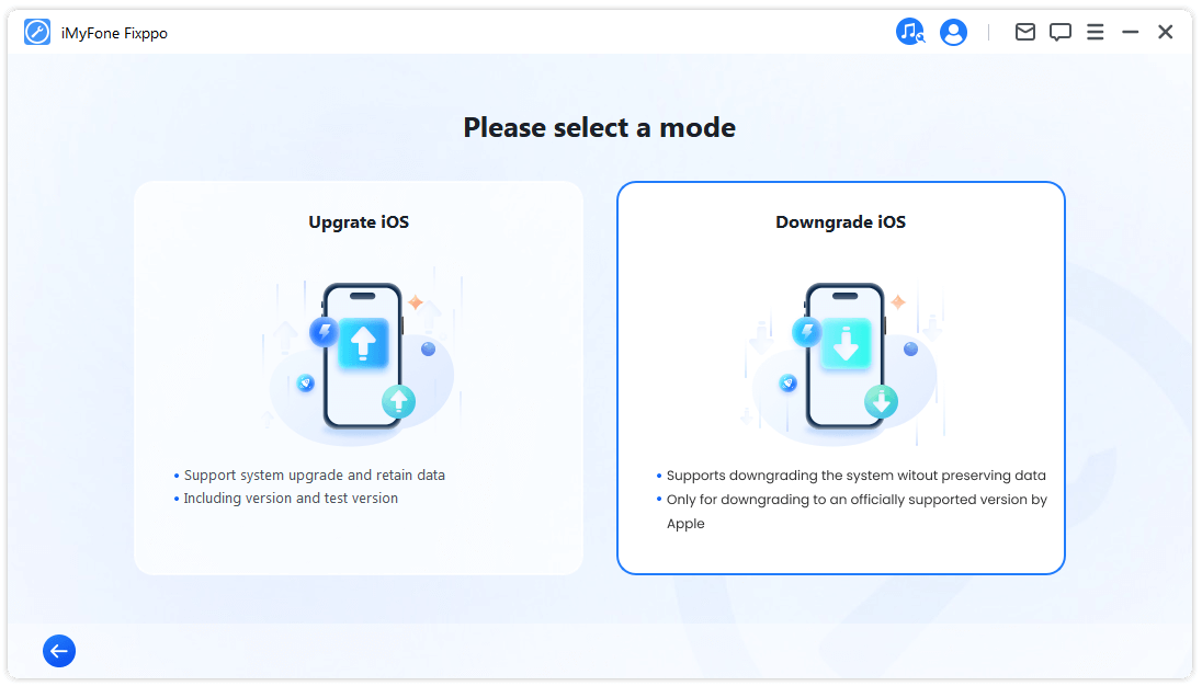 se rozhodnout pro downgrade systému iOS