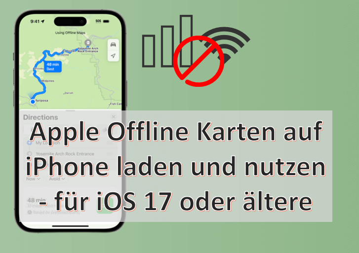 Apple Karten Offline downloaden und verwenden