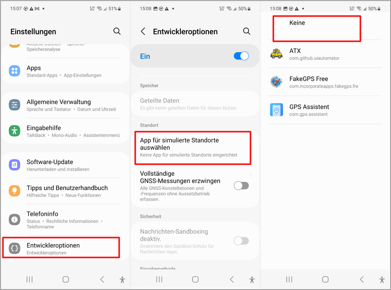 Standort-Spoofing-Funktion auf Android deaktivieren pokemon go gps signal not found 11