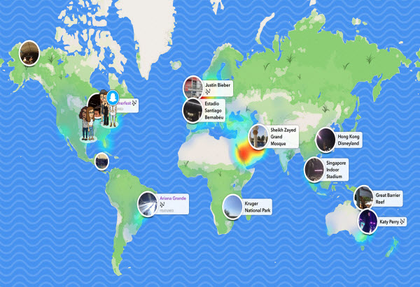  Snapchat map