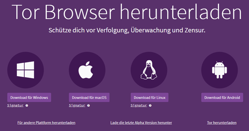 Tor Browser verwenden, um Geoblocking zuu umgehen
