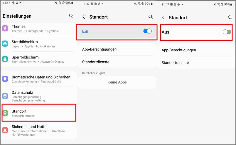 handy ortung verhindern android