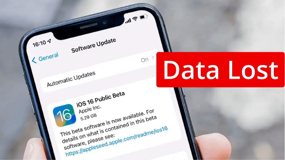 Verlust von iPhone-Daten nach dem Update auf iOS 16