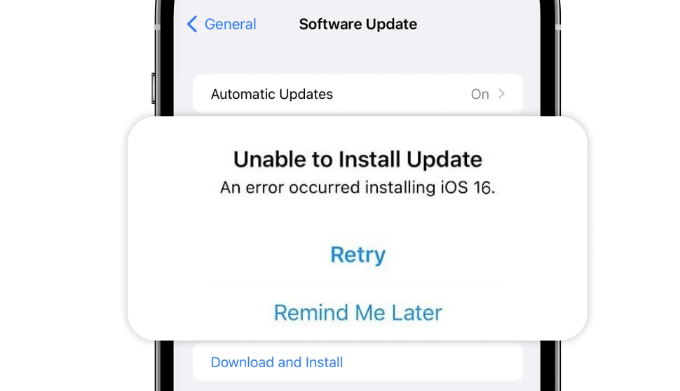 Fehler Update kann nicht installiert werden