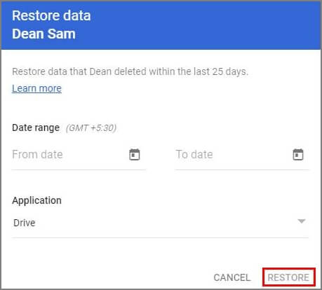 Google Drive Sicherung wiederherstellen Dateien wiederherstellen