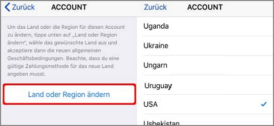 facetime aktivieren geht nicht Land oder Region Ihrer Apple ID ändern