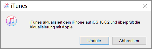 iTunes iPhone Update Fehler 4000 iTunes-Update fÃ¼r iOS