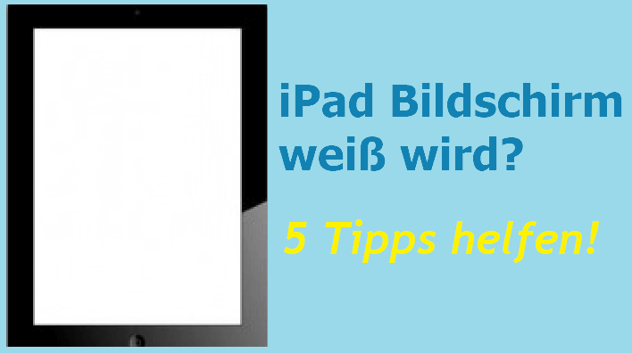 iPad weiÃŸer Bilschirm
