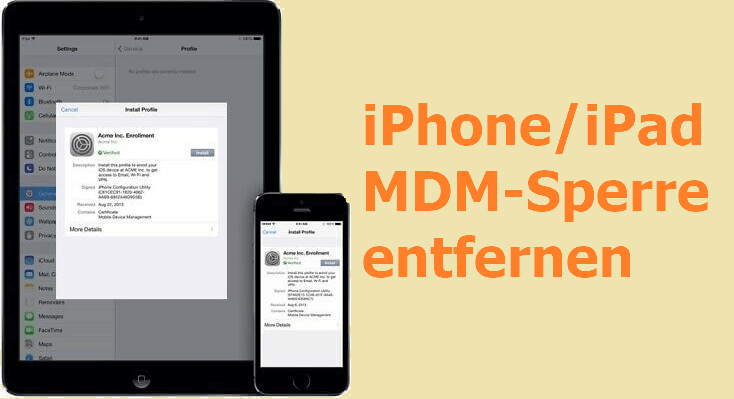 iPad/iPhone MDM entfernen – 3 überzeugende Lösungen