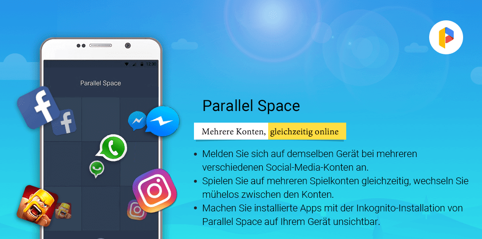 dual messenger iPhone Snapchat mit Parallel Space