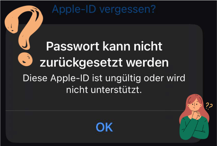 Warum ist diese Apple-ID ungültig oder wird nicht unterstützt?