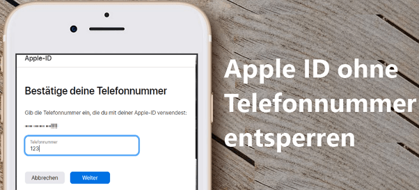 Apple ID ohne Telefonnummer/E-Mail/Sicherheitsfragen entsperren