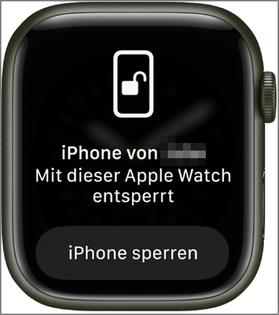 iPhone entsperren Display reagiert nicht mit Apple Uhr
