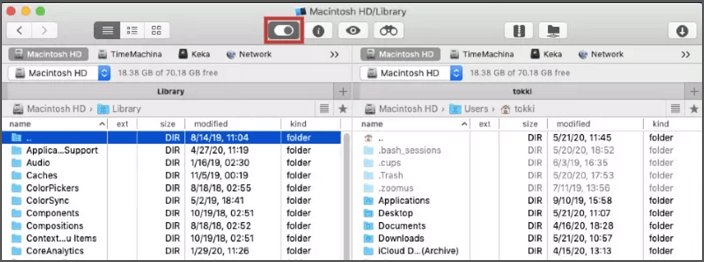 Versteckte Dateien mit Dateimanager auf Mac anzeigen