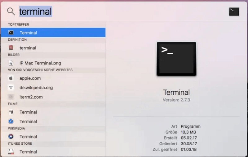 Gelöschte Mac-Dateien mit Terminal wiederherstellen